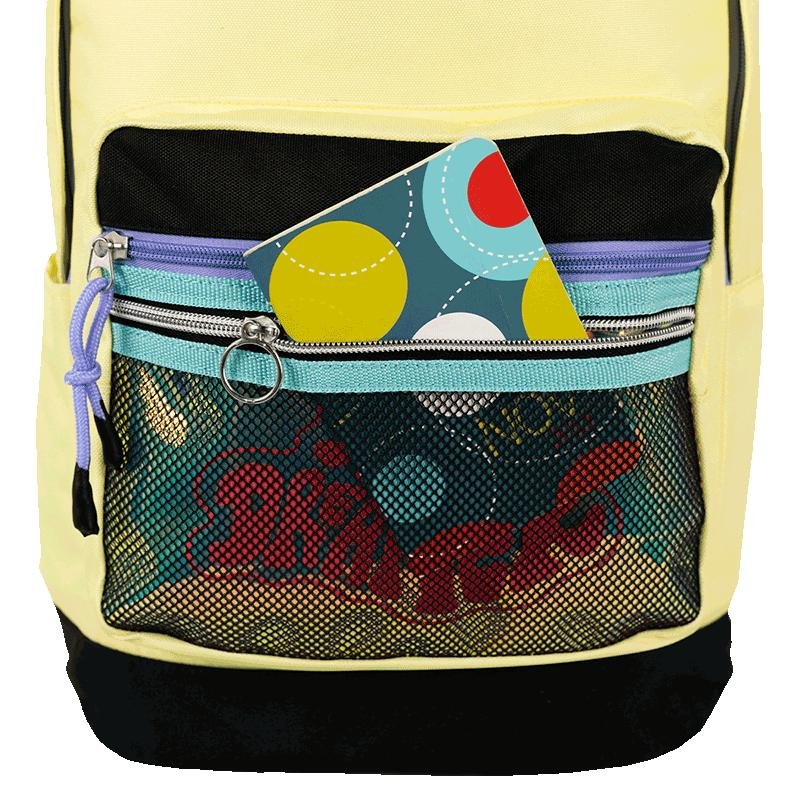 Mochila Grande Capricho Candy Popcorn - Amarelo Amarelo 7