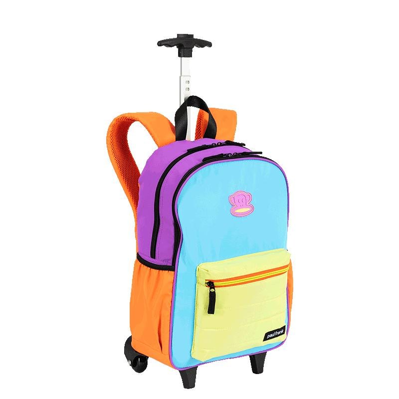 Mochila Carrinho Externo Paul Frank Authentic - Orange Mix Multicores 2