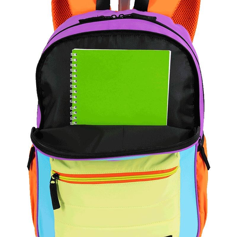 Mochila Carrinho Externo Paul Frank Authentic - Orange Mix Multicores 5