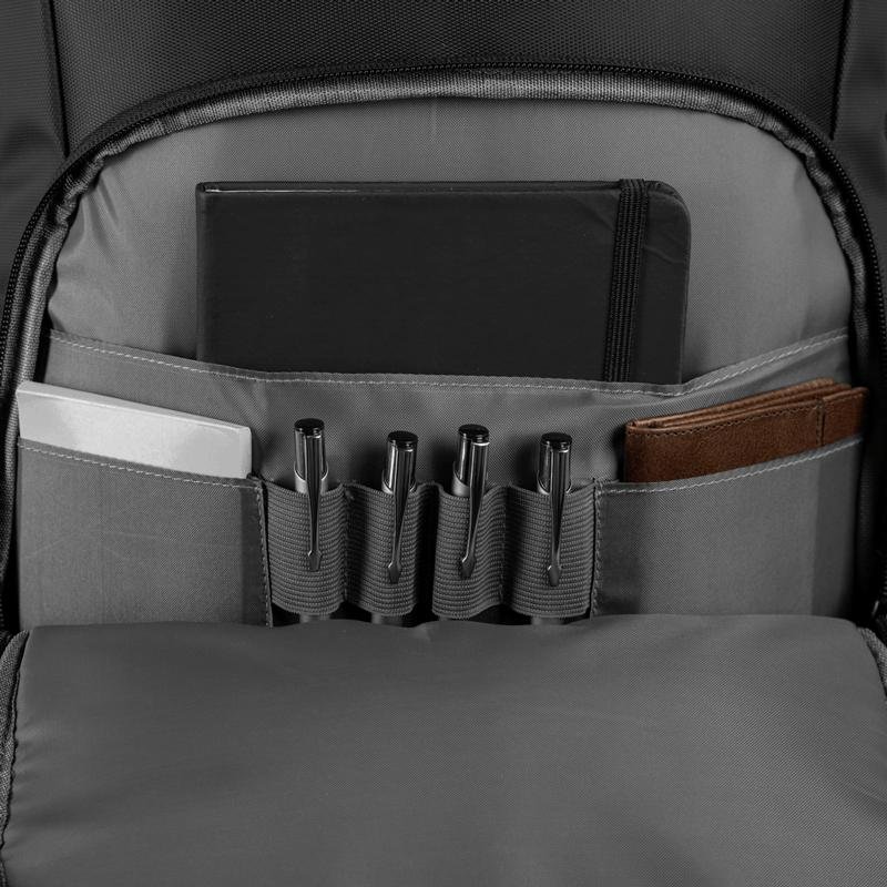 Mochila Grande 1 Compartimento Notebook 15,6 Sestini Logic - Preto Preto 7