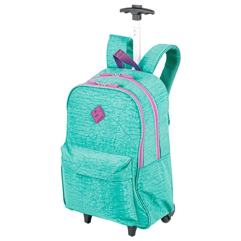 Mochila Carrinho Externo Sestini Rolling Crinkle 2 Azul - Turquesa Verde 3