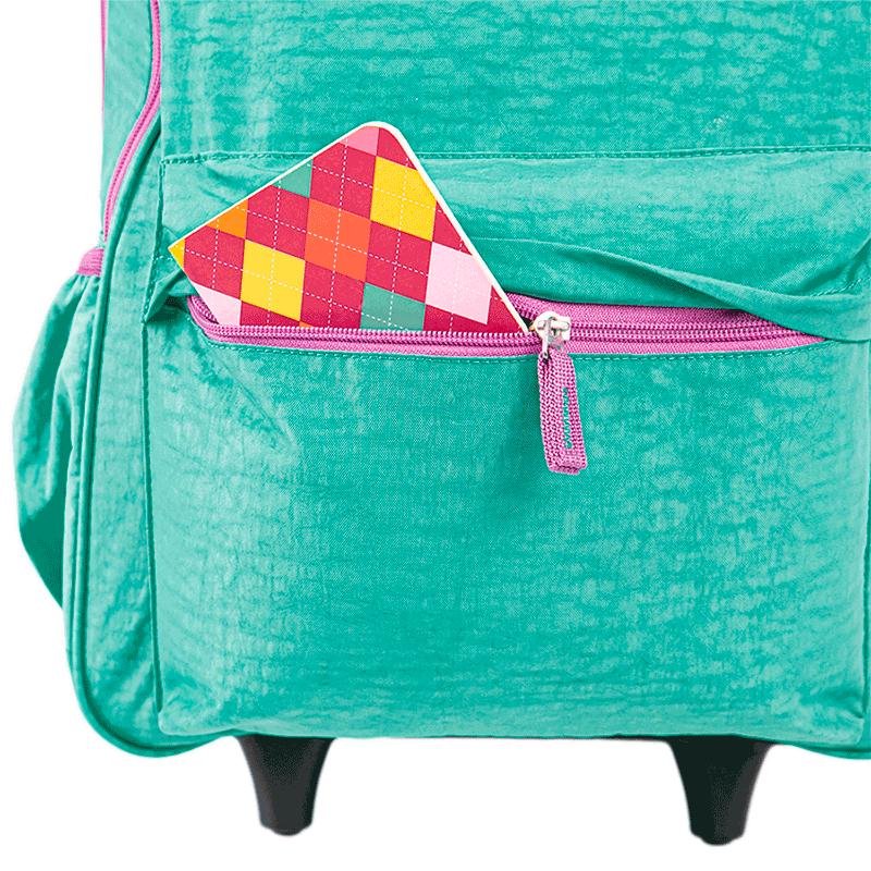 Mochila Carrinho Externo Sestini Rolling Crinkle 2 Azul - Turquesa Verde 6