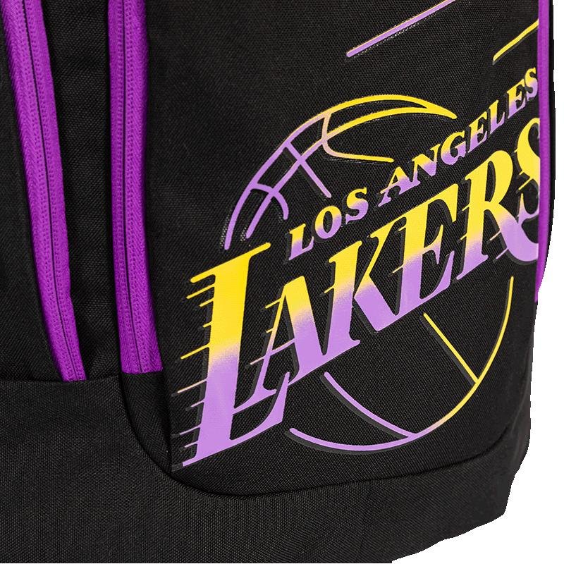 Mochila Grande 2 Compartimentos NBA Legend Lakers - Preto e Roxo Preto 9
