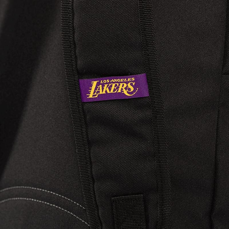 Mochila Grande 2 Compartimentos NBA Legend Lakers - Preto e Roxo Preto 10