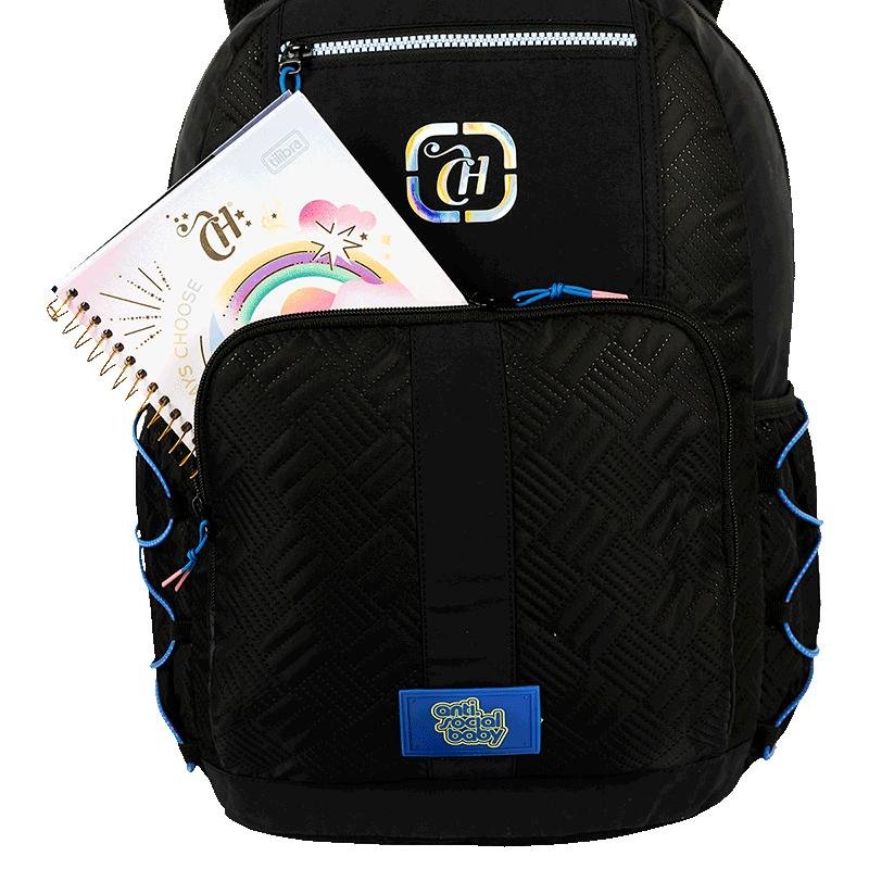 Mochila Grande Capricho Vibes - Preto Preto 5