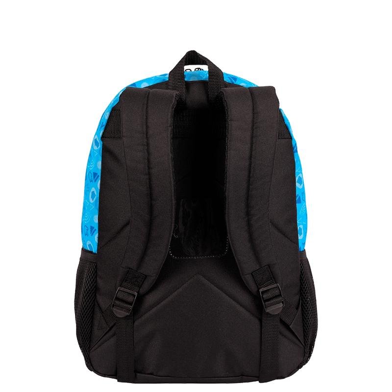 Mochila Grande Sestini X Start - Colorido Preto/Azul 4