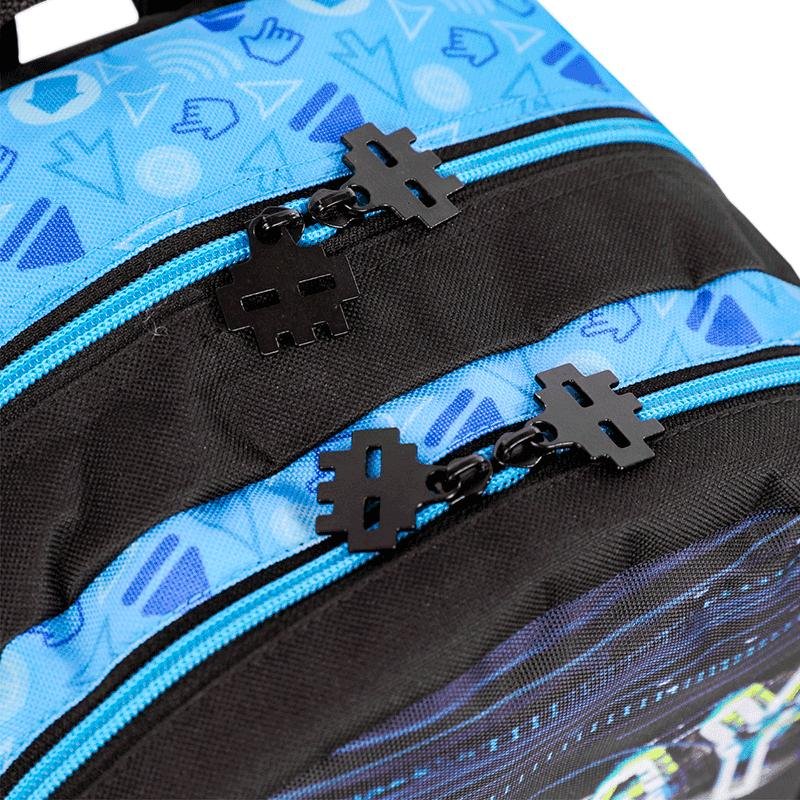 Mochila Grande Sestini X Start - Colorido Preto/Azul 5