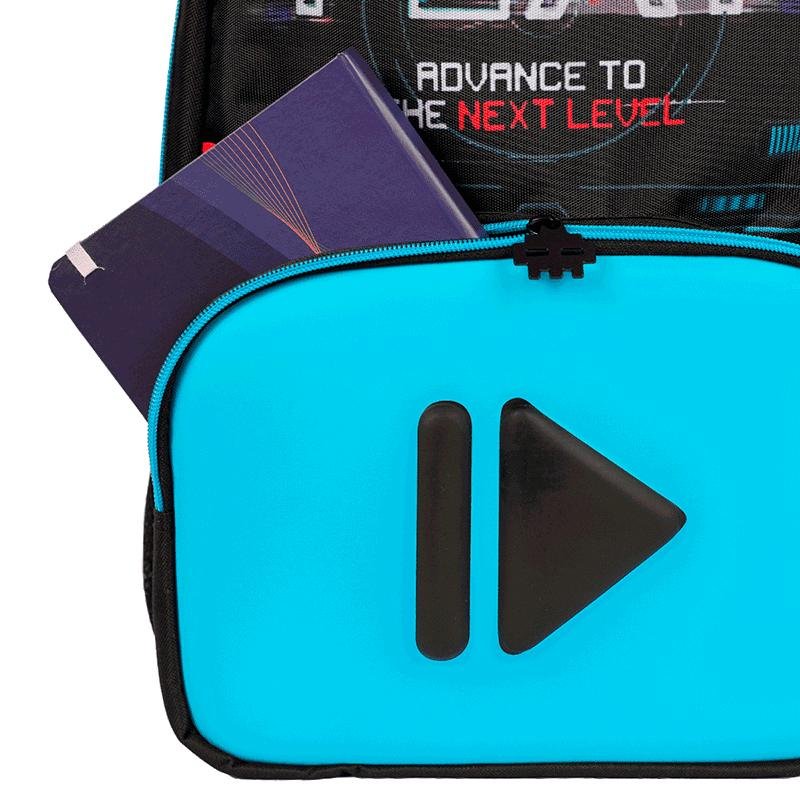 Mochila Grande Sestini X Start - Colorido Preto/Azul 6