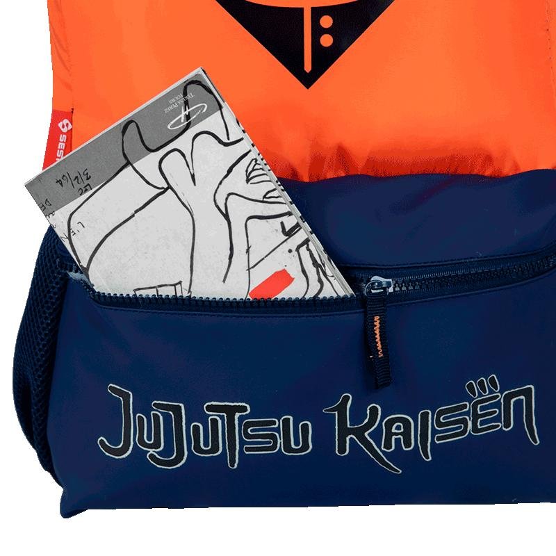 Mochila Grande Jujutsu Plus Tokyo - Colorido Azul/Laranja 8