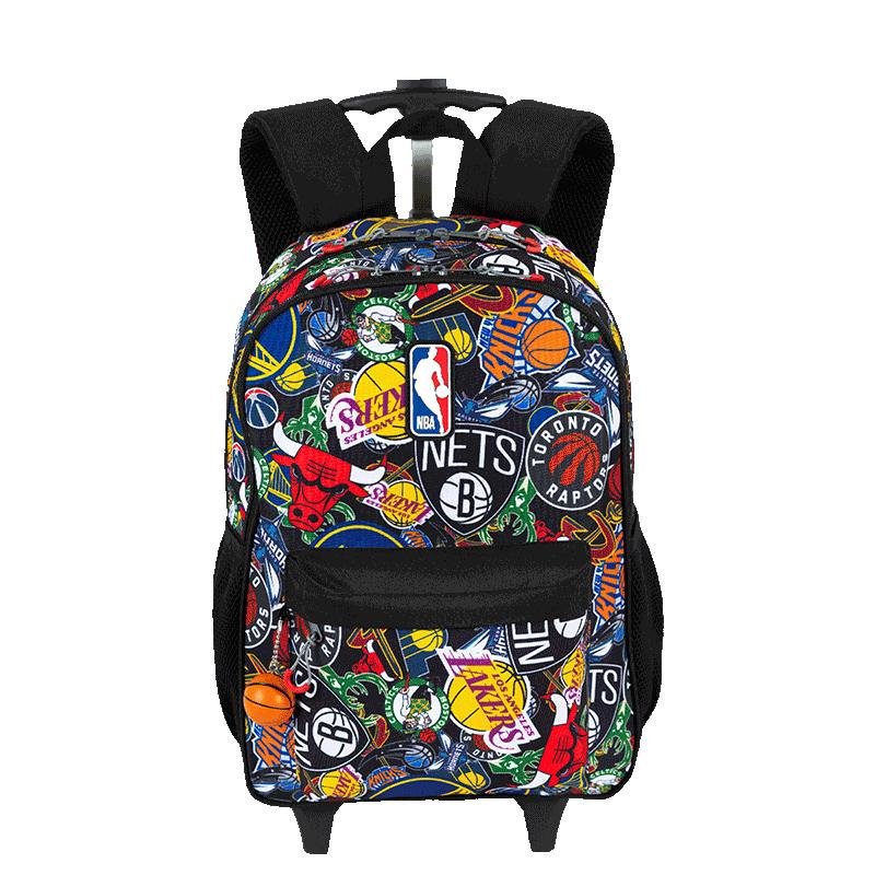 Mochila Carrinho Externo NBA Begins Logos - Preto