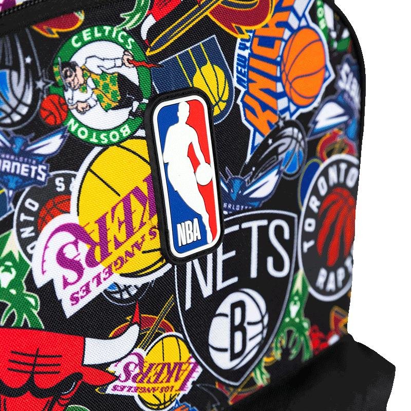 Mochila Carrinho Externo NBA Begins Logos - Preto Preto 7