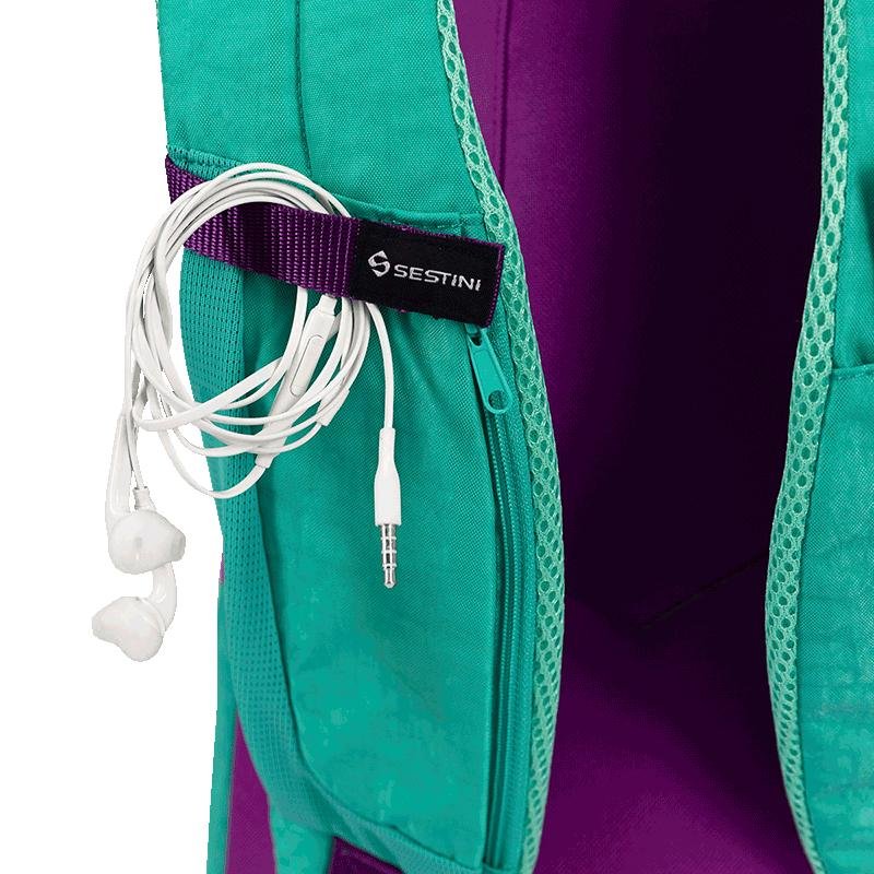 Mochila Sestini Magic Crinkle 2 Azul - Turquesa Verde/Roxo 7