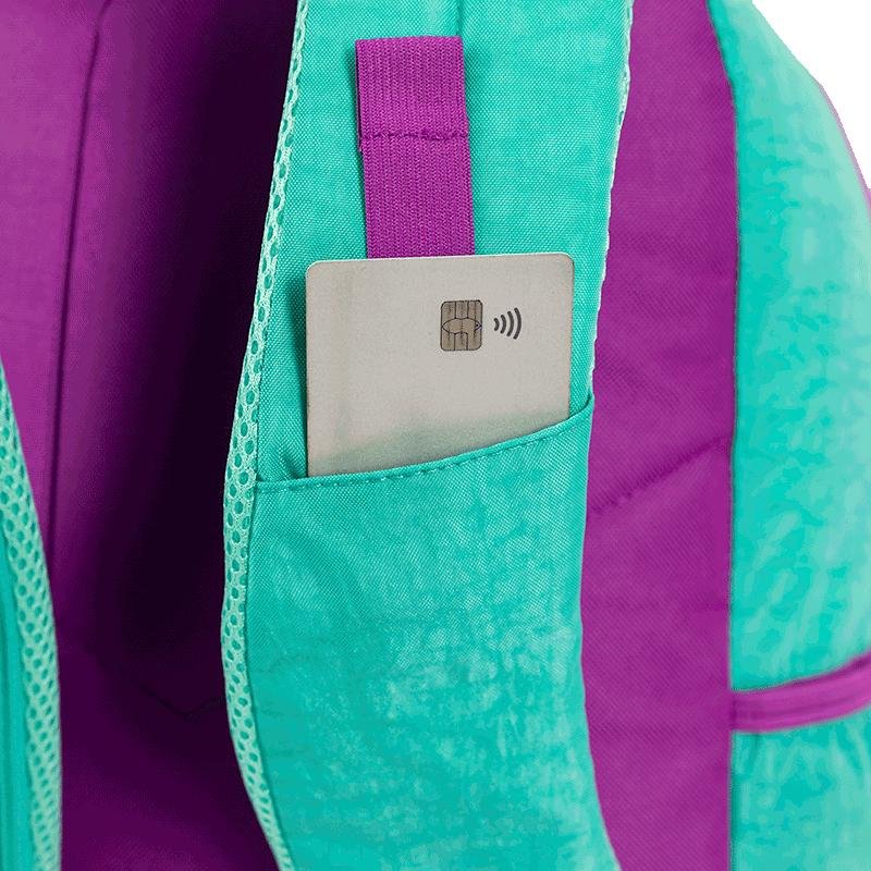 Mochila Sestini Magic Crinkle 2 Azul - Turquesa Verde/Roxo 8