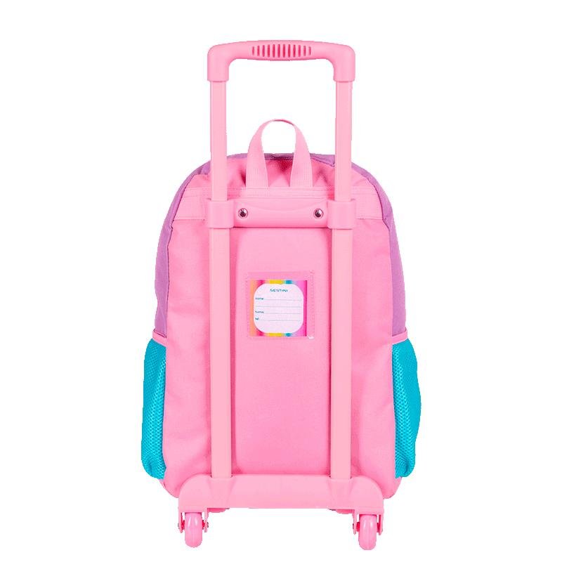 Mochilete Grande Sestini Colors Girls - Colorido Rosa 4