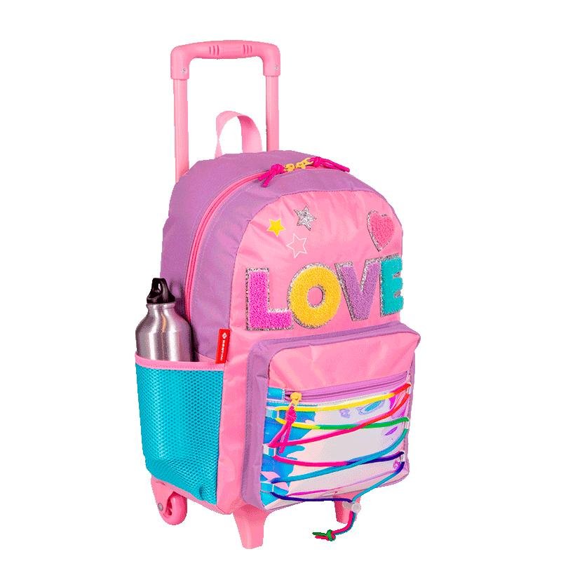 Mochilete Grande Sestini Colors Girls - Colorido Rosa 5