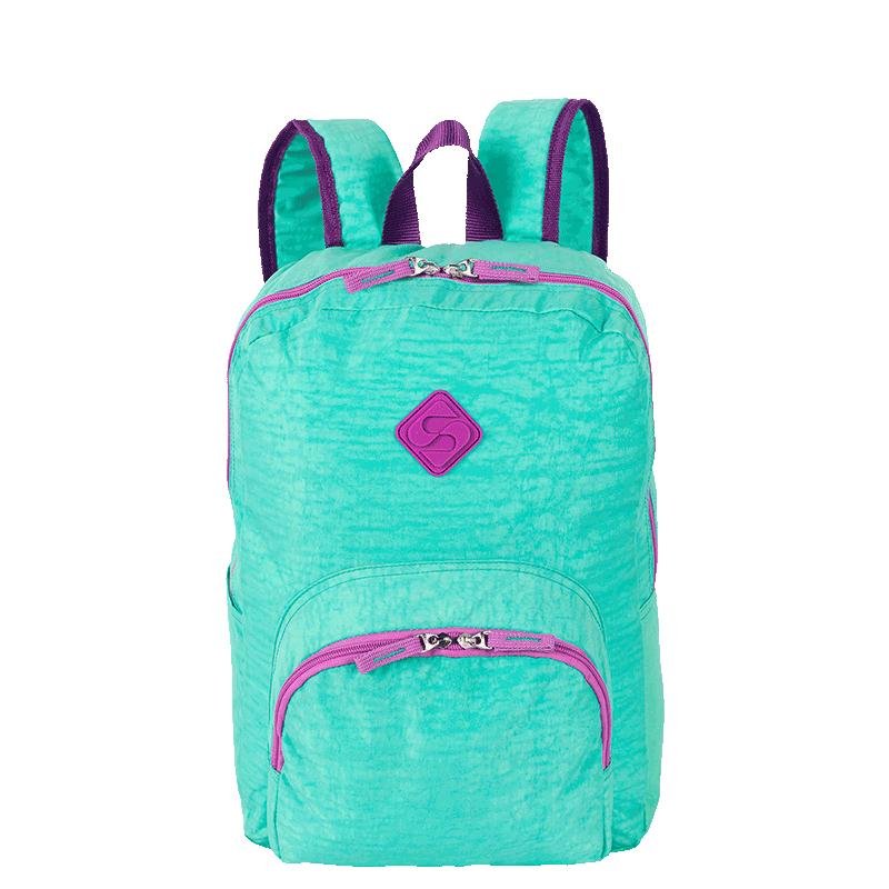 Mochila Sestini Happy  Crinkle 2 Double Azul - Turquesa