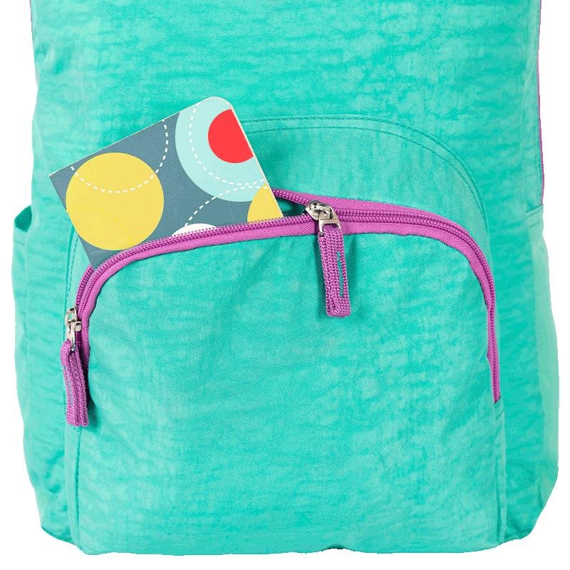 Mochila Sestini Happy Crinkle 2 Double Azul - Turquesa Verde 8