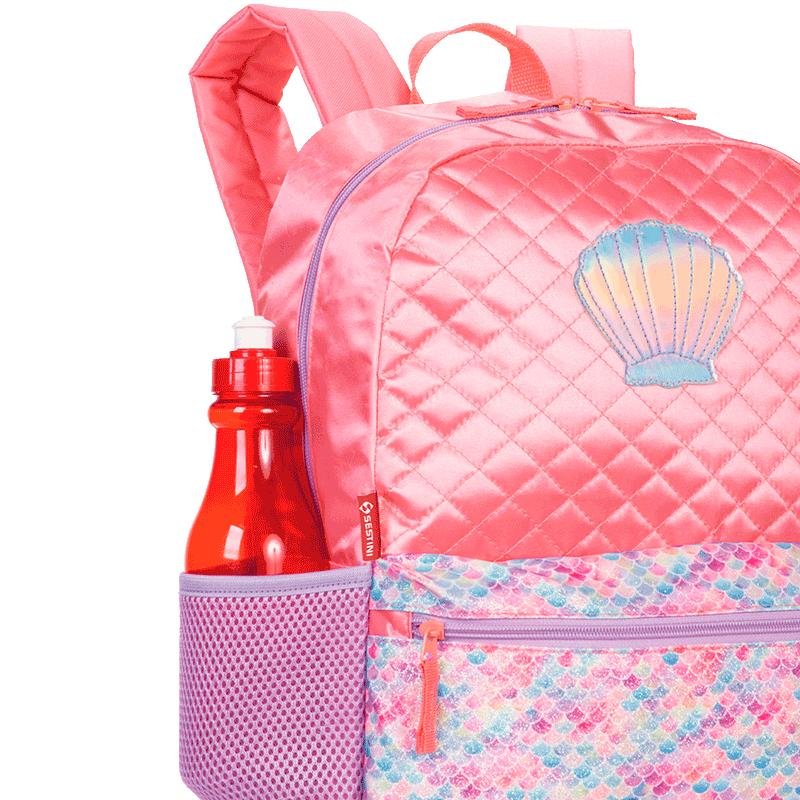 Mochila Grande Sestini M Plus Sereia 3 - Colorido Rosa 5