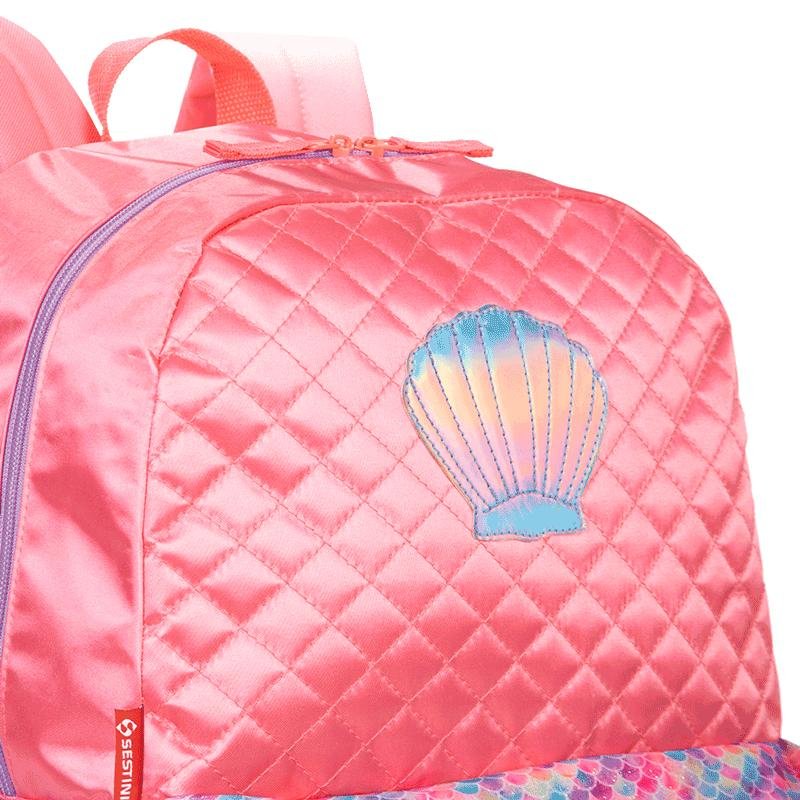 Mochila Grande Sestini M Plus Sereia 3 - Colorido Rosa 7