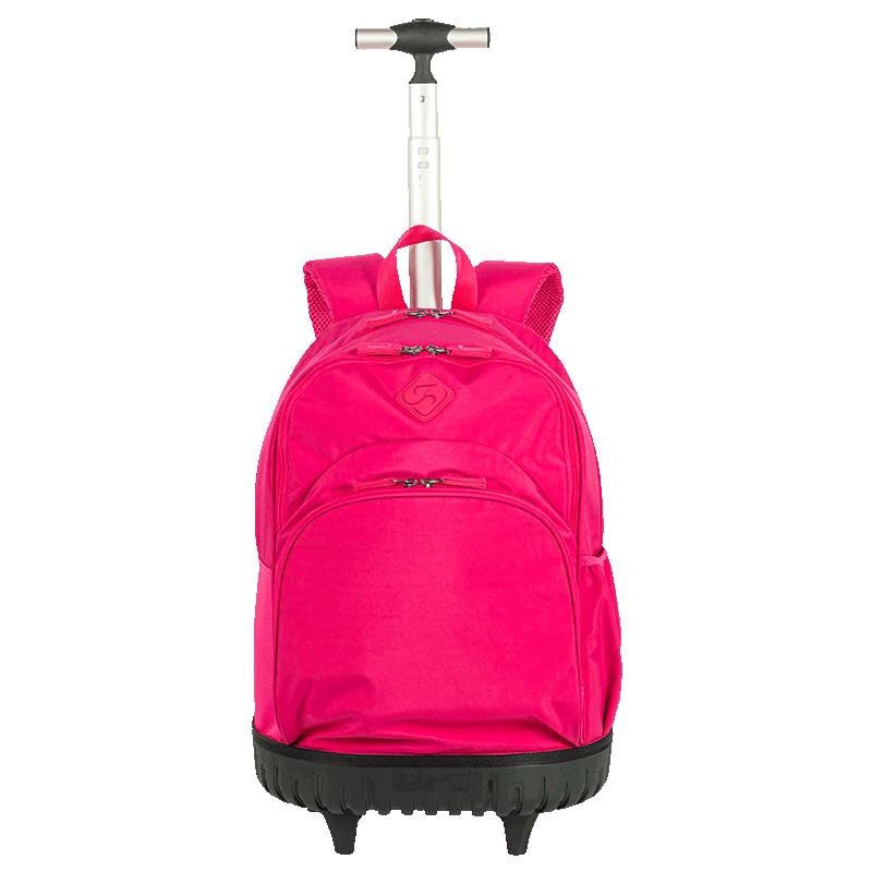 Mochila Carrinho Externo com Base Rígida Sestini Rolling Crinkle 2 Rosa - Pink