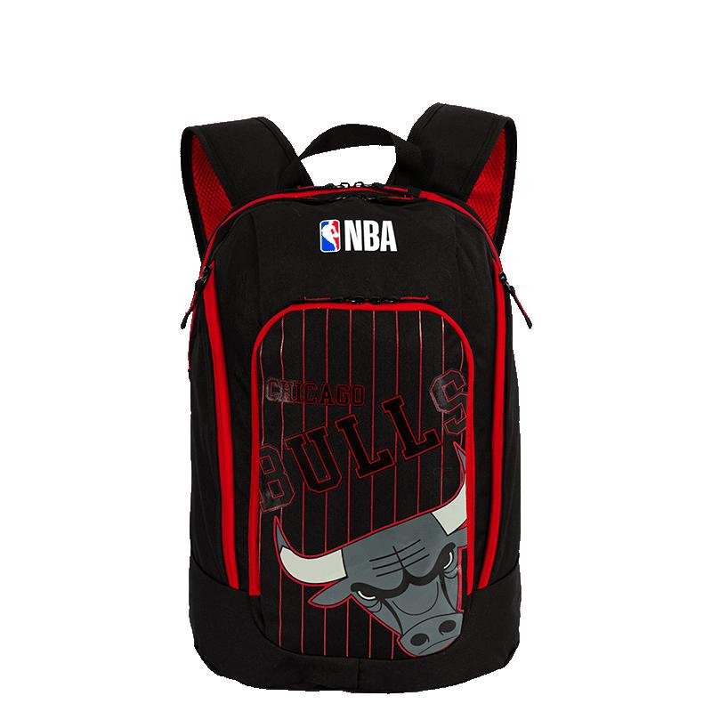 Mochila Grande 2 Compartimentos NBA Legend Chicago - Preto e Vermelho