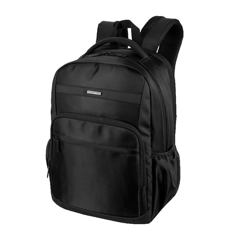 Mochila Grande 2 Compartimentos Notebook 15,6 Sestini Logic - Preto Preto 3