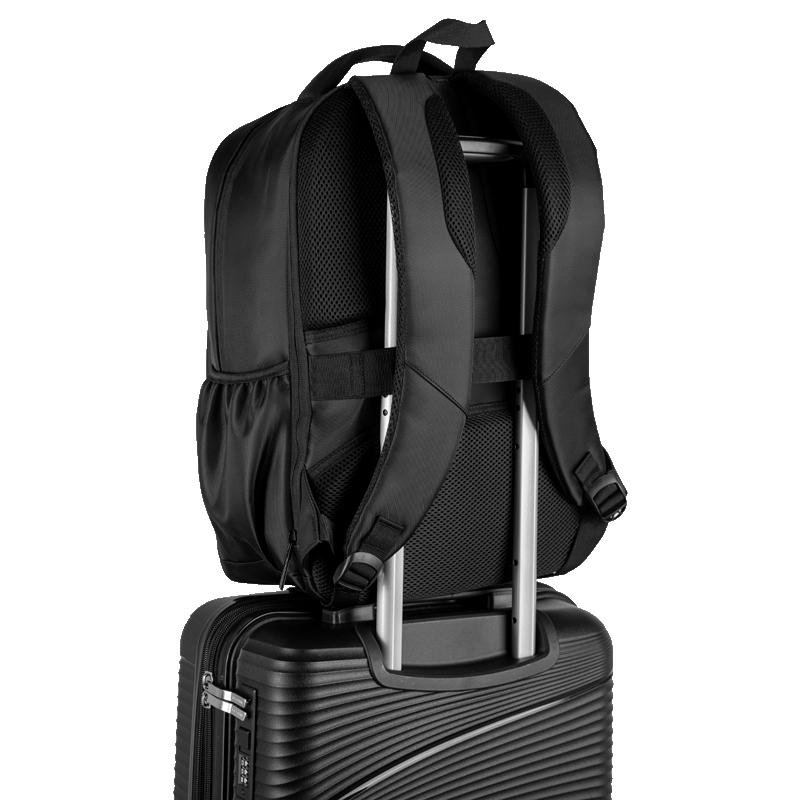Mochila Grande 2 Compartimentos Notebook 15,6 Sestini Logic - Preto Preto 5