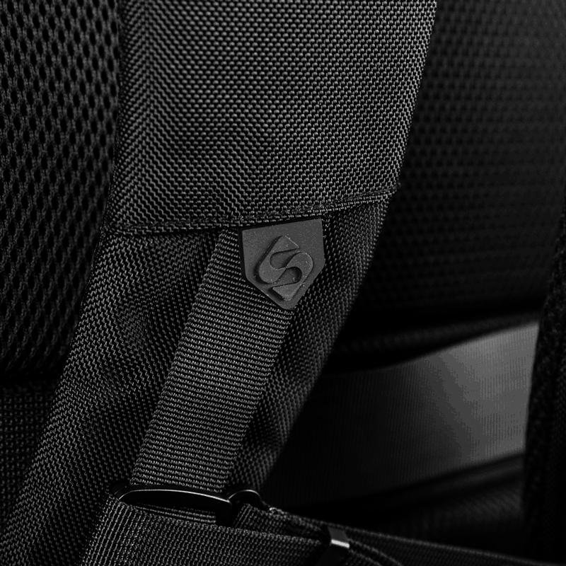 Mochila Grande 2 Compartimentos Expansivel Notebook 15,6 Sestini Nexus - Preto Preto 12