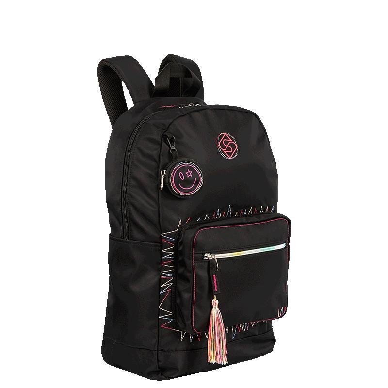 Mochila Grande Sestini Trend - Preto Preto 2