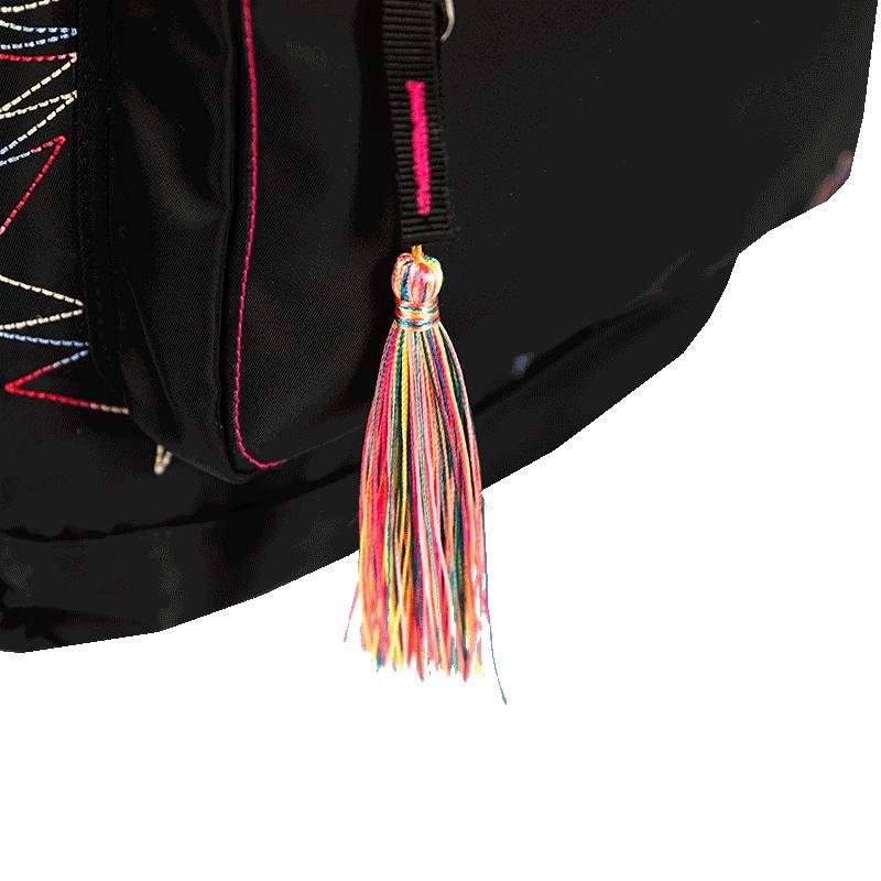 Mochila Grande Sestini Trend - Preto Preto 9