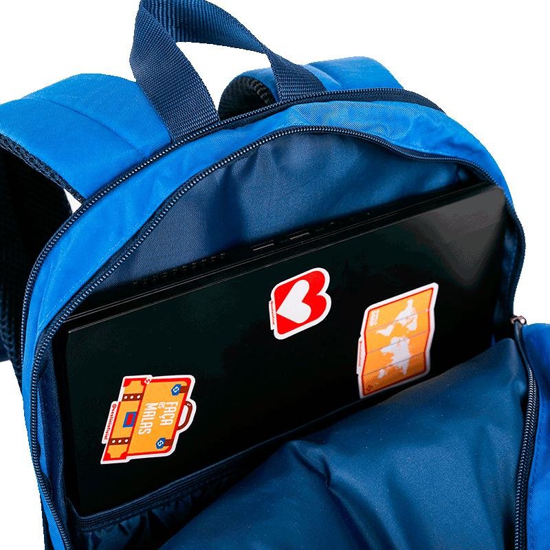 Mochila Sestini Magic Plus Crinkle 2 Double - Azul Azul 5