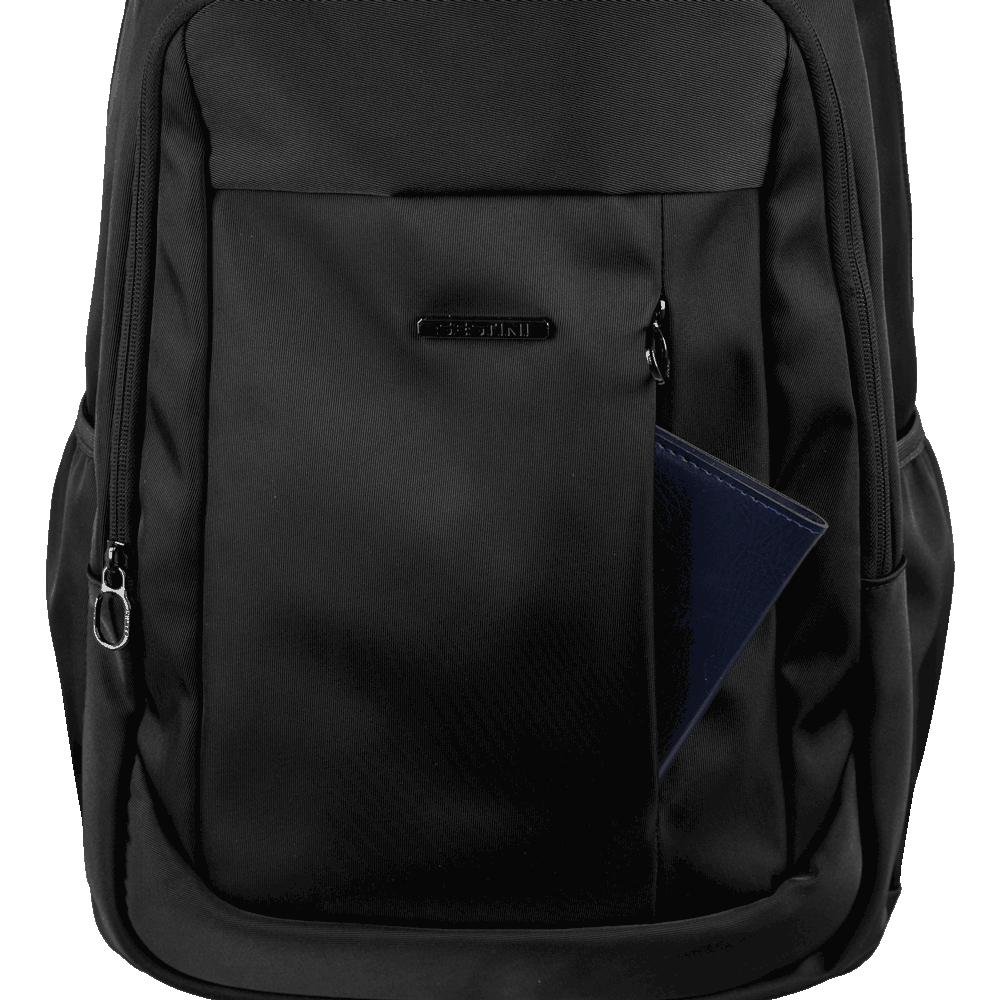 Mochila Grande 2 Compartimentos Notebook 17 Sestini Work 2 - Preto Preto 7
