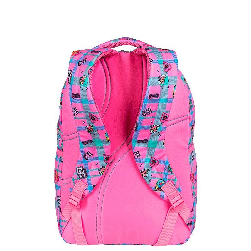 Mochila Grande 2 Compartimentos Capricho Student School - Rosa Claro Rosa 4