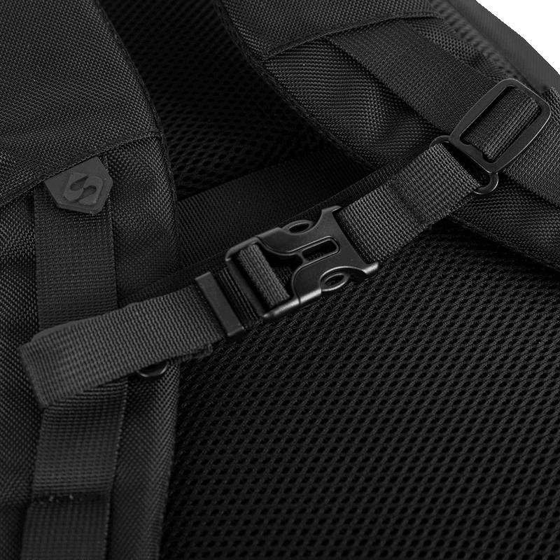 Mochila Slim Notebook 15,6 Sestini Nexus - Preto Preto 11