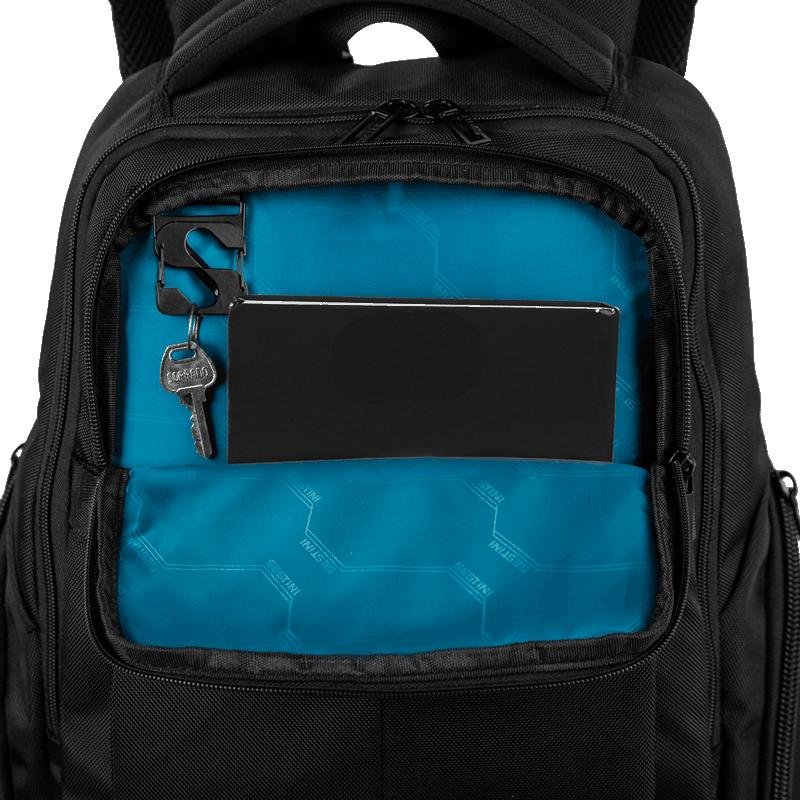 Mochila Slim Notebook 15,6 Sestini Nexus - Preto Preto 6
