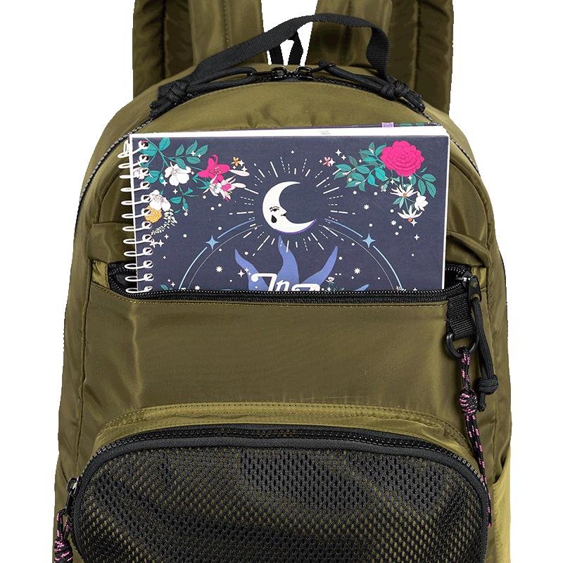 Mochila Grande Capricho Academy Verde - Militar Verde 10