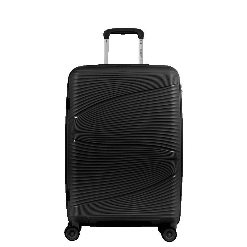 Mala de Viagem Média com Rodas 360º PP Joy - Preto