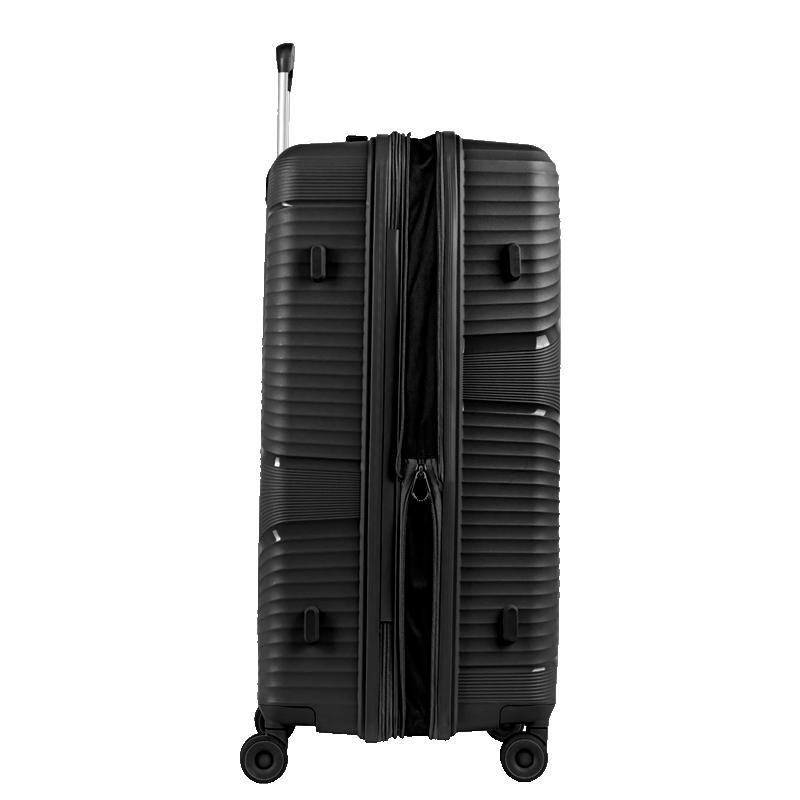 Mala de Viagem Média com Rodas 360º PP Joy - Preto Preto 5