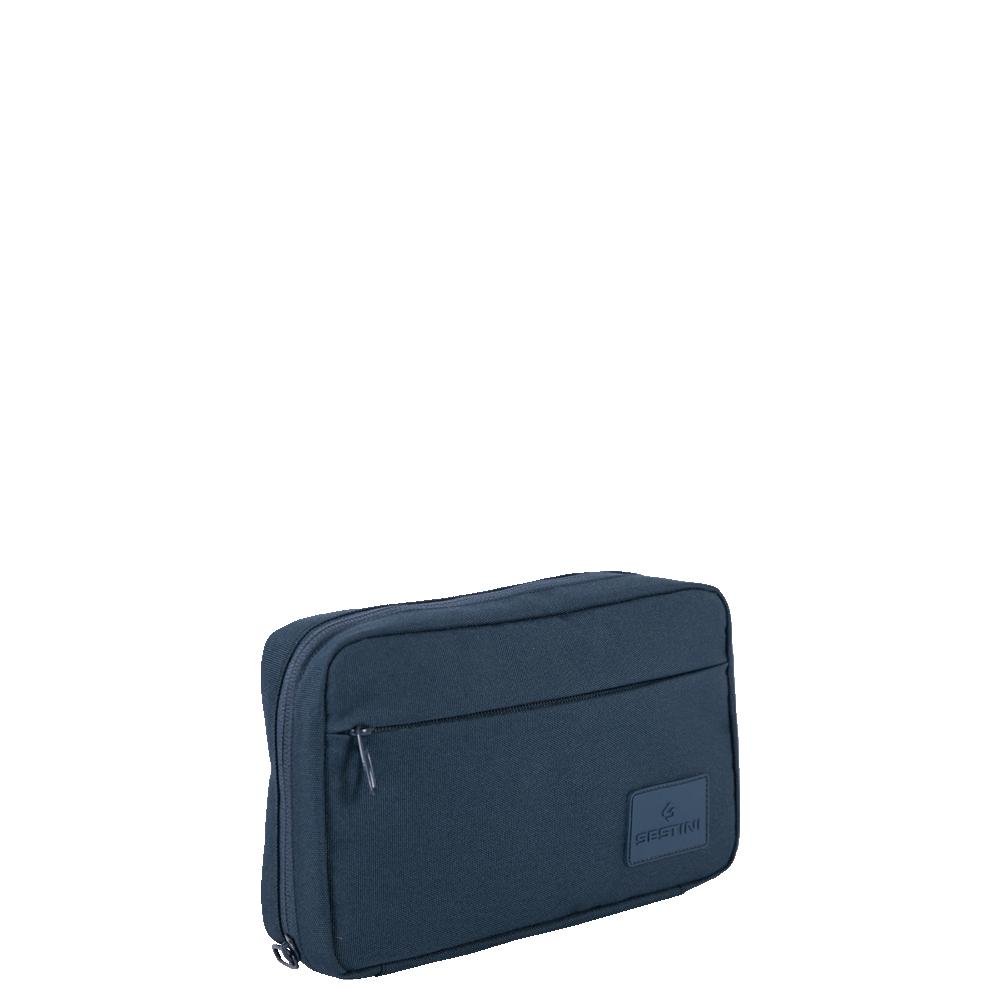 Necessaire Organizador de Cabos e Acessórios Eletronicos Azul - Marinho Azul 2