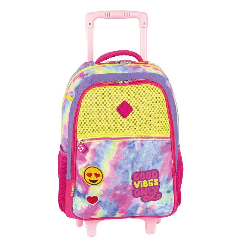 Mochilete Grande Sestini Good Vibes - Colorido