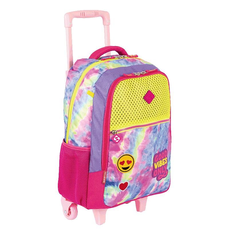 Mochilete Grande Sestini Good Vibes - Colorido Multicores 2