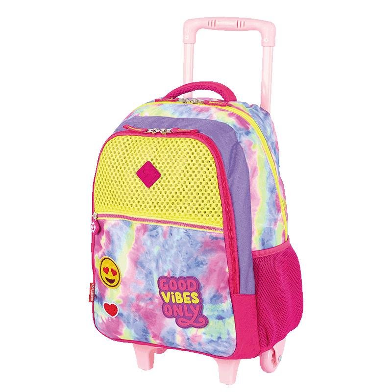 Mochilete Grande Sestini Good Vibes - Colorido Multicores 3