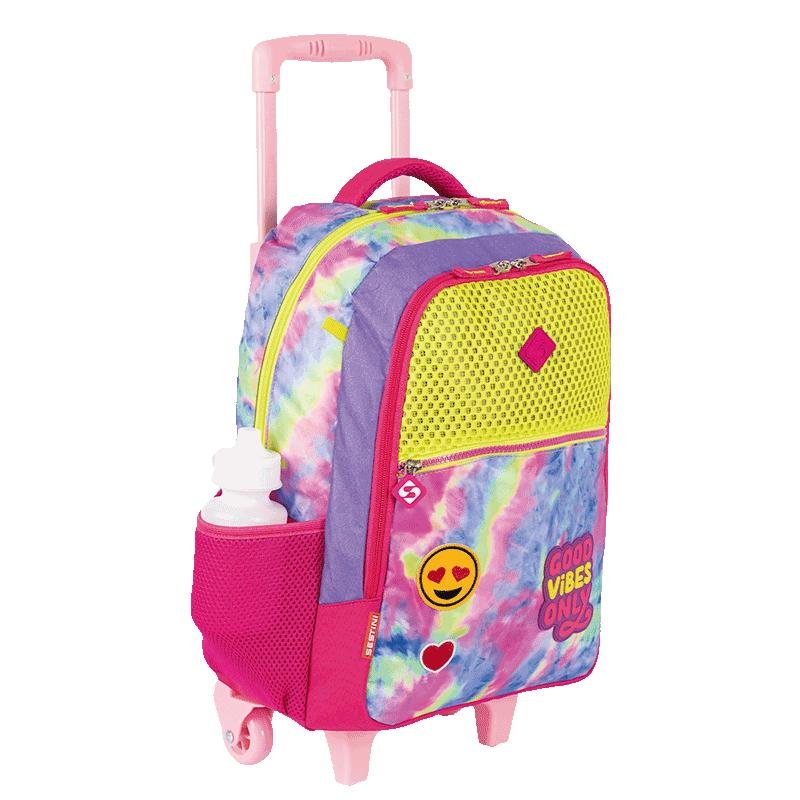 Mochilete Grande Sestini Good Vibes - Colorido Multicores 5