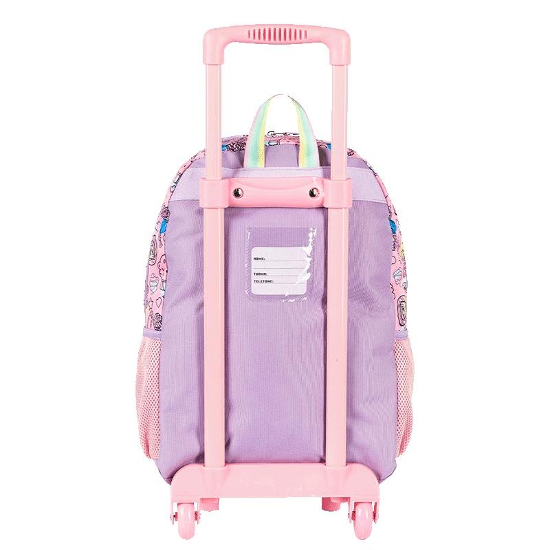 Mochilete Grande Sestini Dreams - Colorido Roxo/Rosa 4