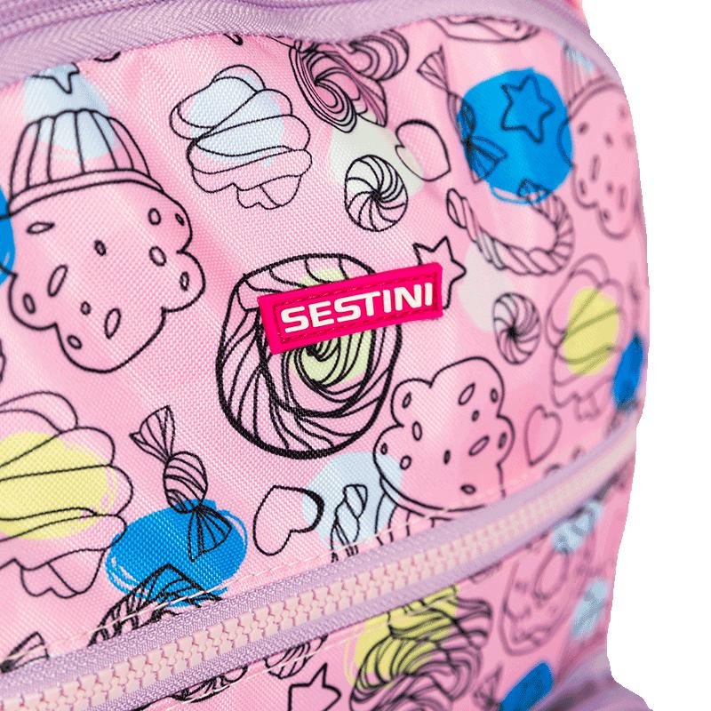 Mochilete Grande Sestini Dreams - Colorido Roxo/Rosa 7