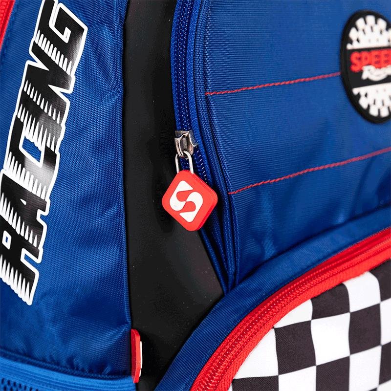 Mochilete Grande Sestini Racing - Colorido Azul 10