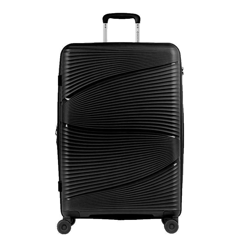 Mala de Viagem Grande com Rodas 360º PP Joy - Preto