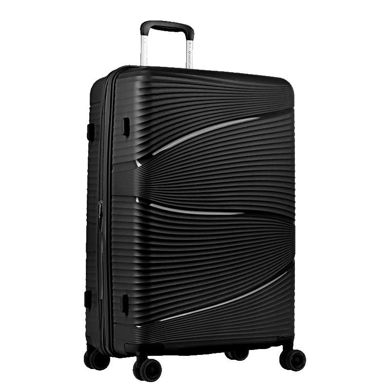 Mala de Viagem Grande com Rodas 360º PP Joy - Preto Preto 2