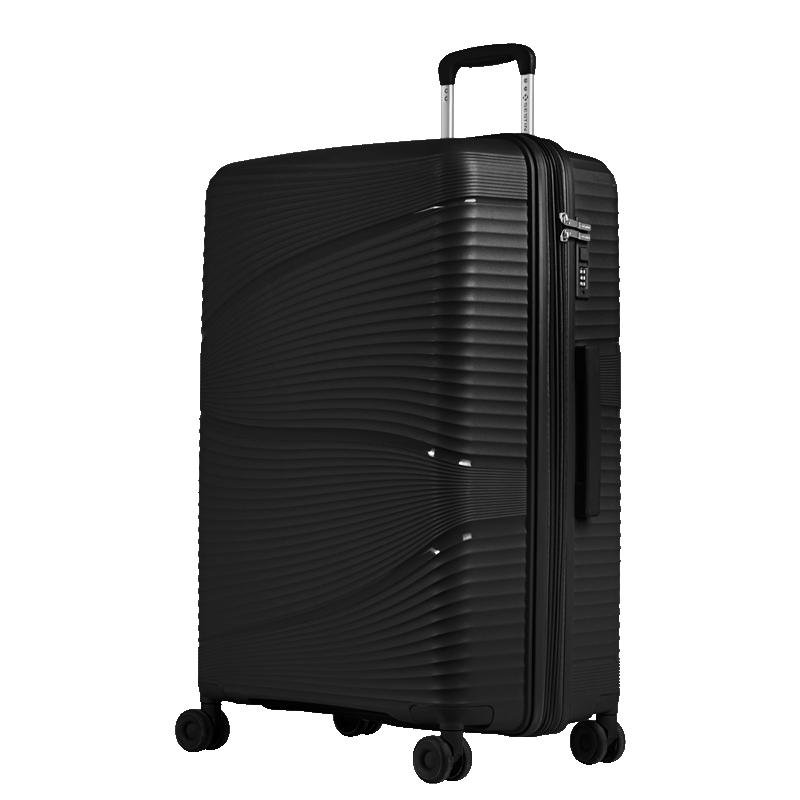 Mala de Viagem Grande com Rodas 360º PP Joy - Preto Preto 3