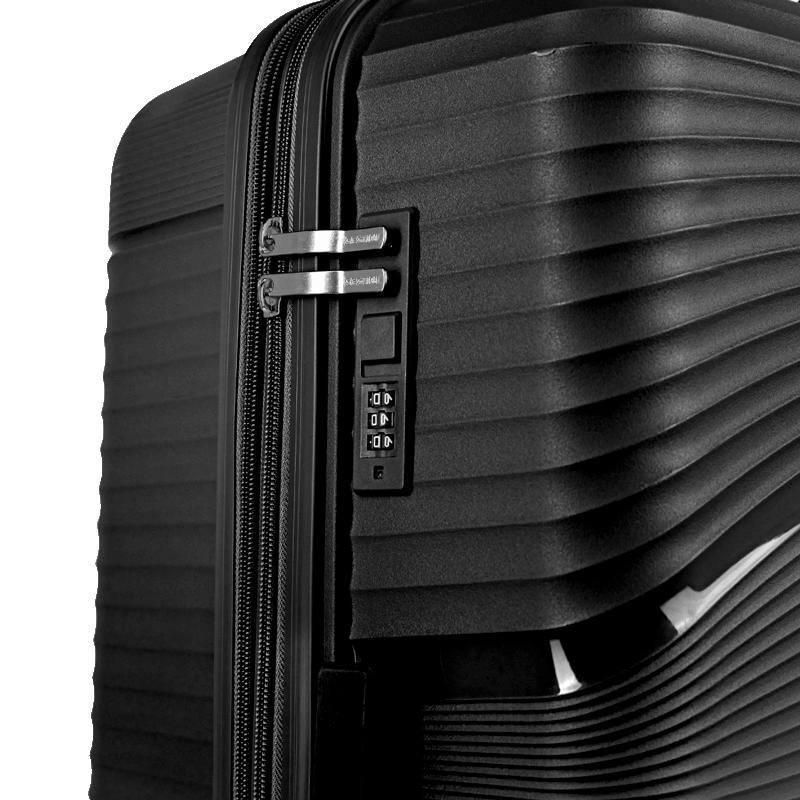 Mala de Viagem Grande com Rodas 360º PP Joy - Preto Preto 7